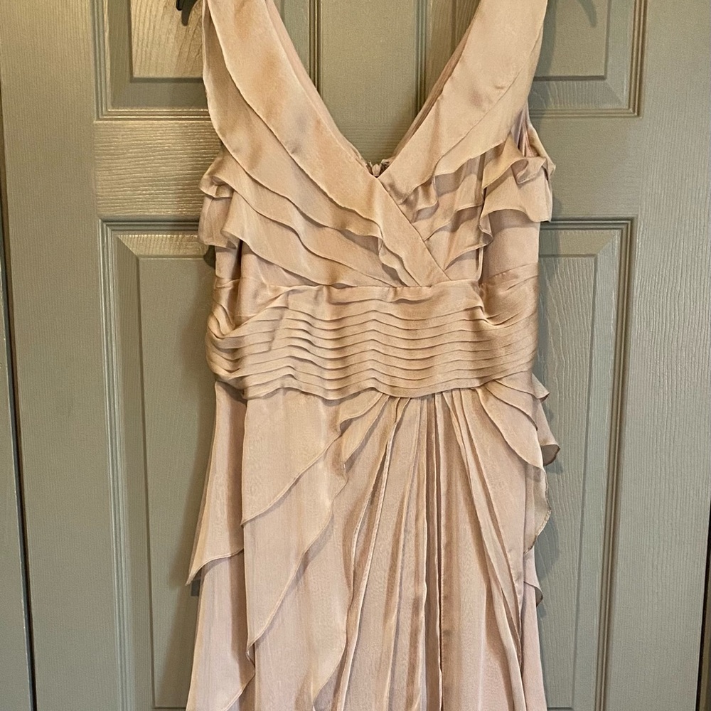 Adrianna Papell Champagne Bridesmaid/Mother of the Groom dress